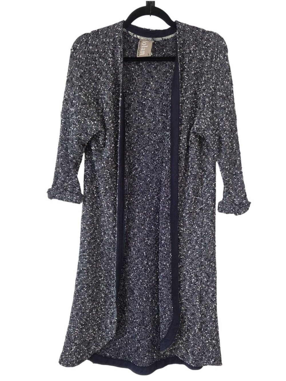 Dolan Left Coast Collection Navy Blue Duster Cardigan Sweater Anthropologie S
